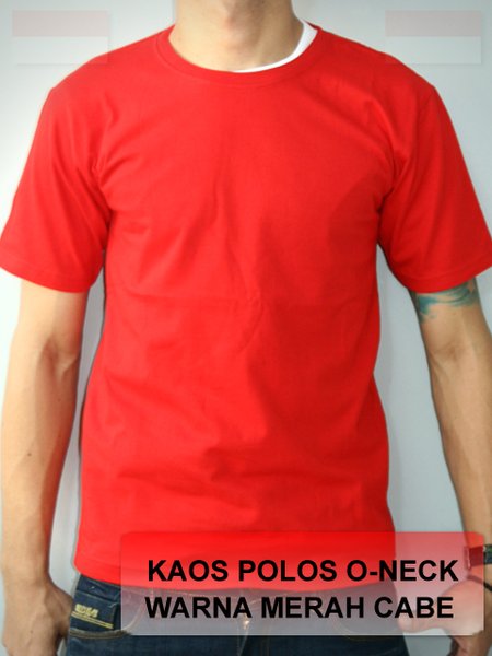 Detail T Shirt Polos Merah Nomer 19