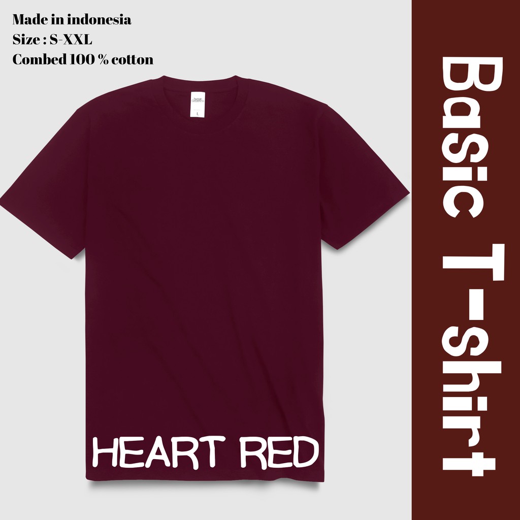 Detail T Shirt Polos Merah Nomer 40