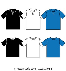 Detail T Shirt Polos Vector Nomer 16