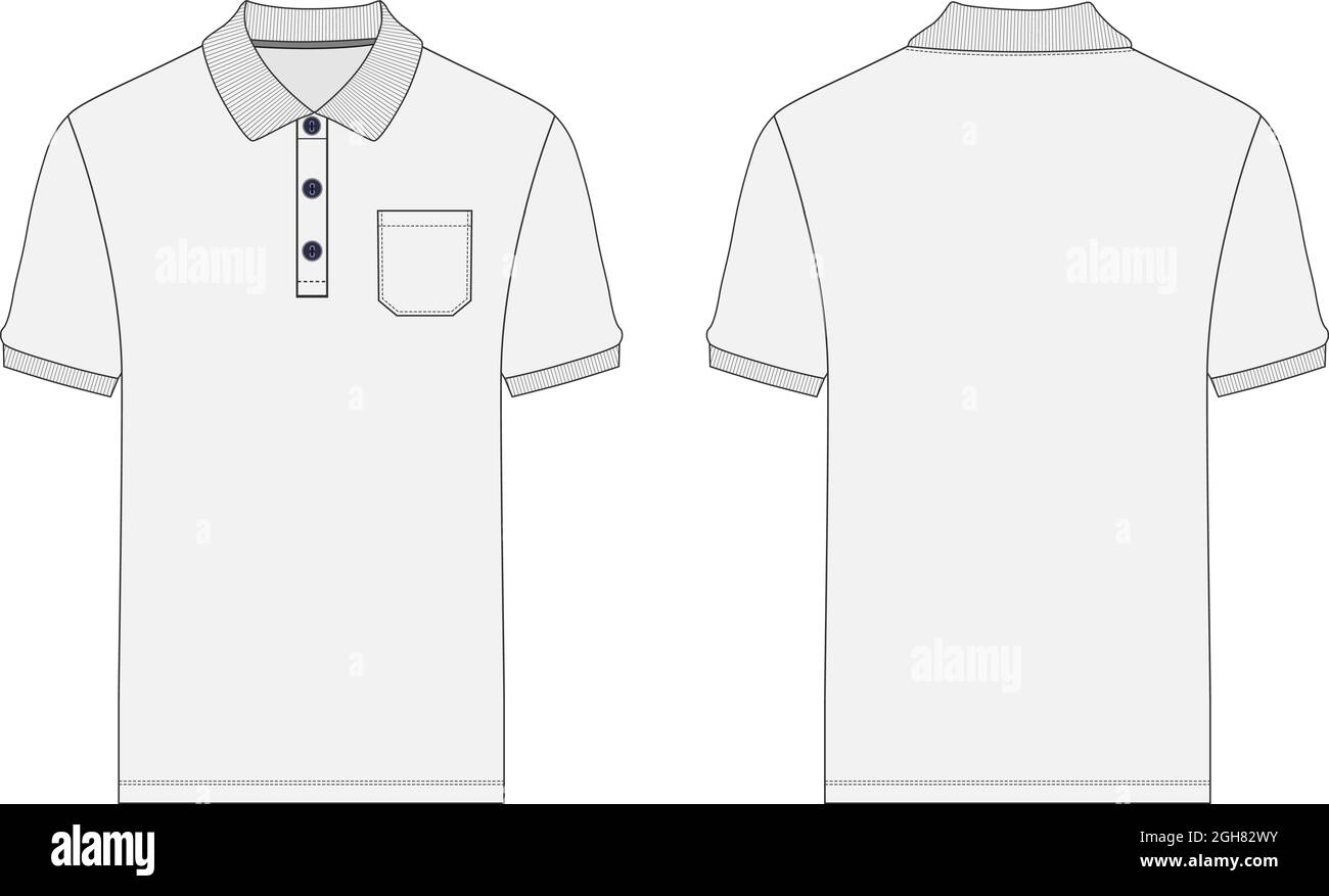 Detail T Shirt Polos Vector Nomer 23