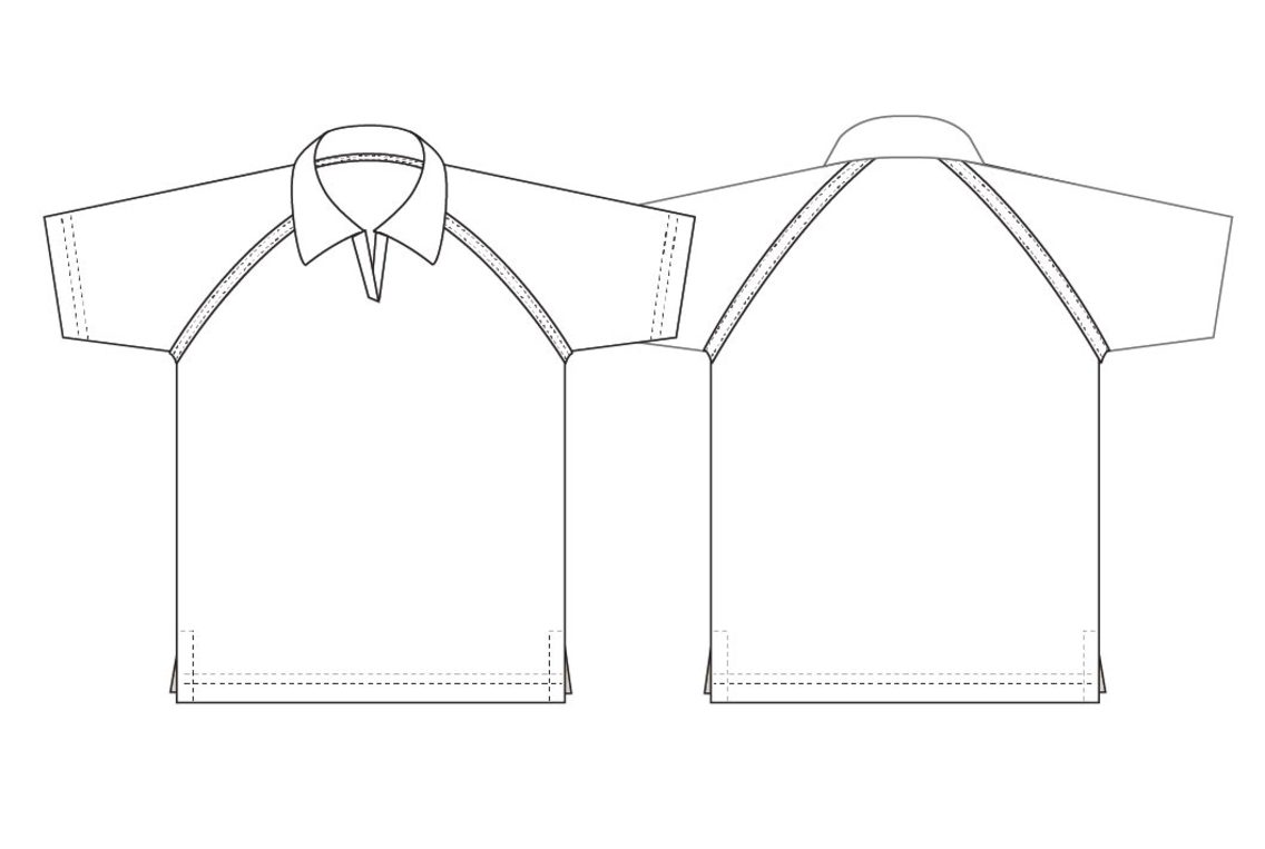 Detail T Shirt Polos Vector Nomer 26
