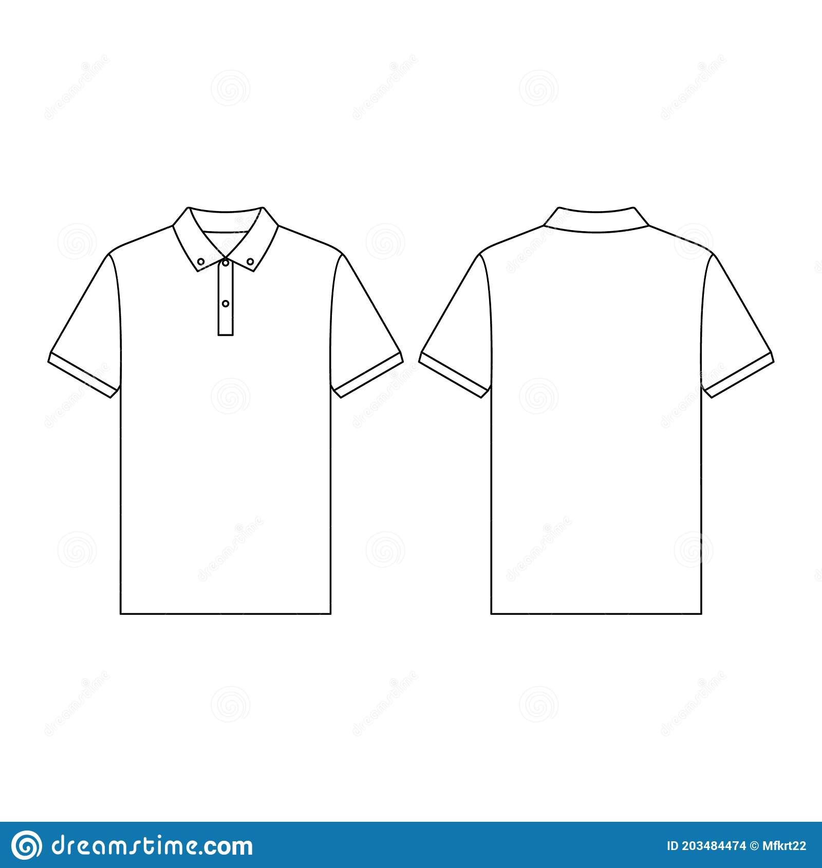 Detail T Shirt Polos Vector Nomer 44