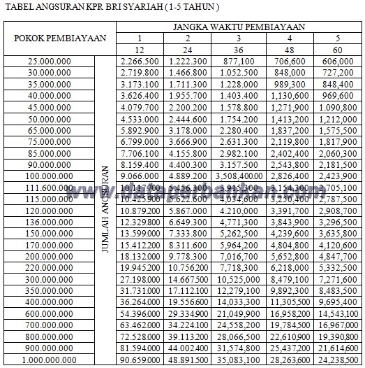 Detail Tabel Angsuran Pinjaman Jaminan Sertifikat Rumah Nomer 18