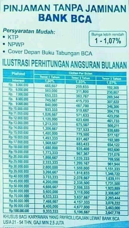 Detail Tabel Pinjaman Jaminan Sertifikat Rumah Nomer 40