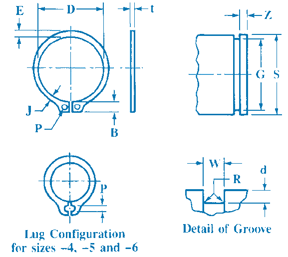 Detail Tabel Ukuran Snap Ring Nomer 11