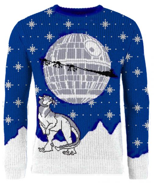 Detail Tacky Star Wars Christmas Sweater Nomer 15