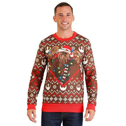 Detail Tacky Star Wars Christmas Sweater Nomer 28