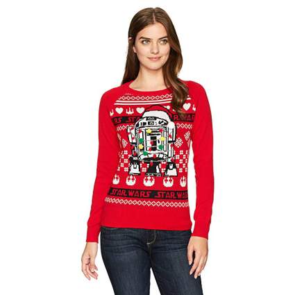 Detail Tacky Star Wars Christmas Sweater Nomer 32