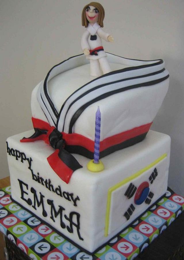 Detail Taekwondo Black Belt Cake Nomer 9