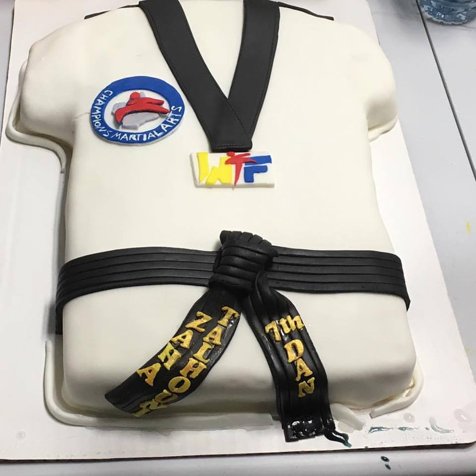 Detail Taekwondo Black Belt Cake Nomer 19