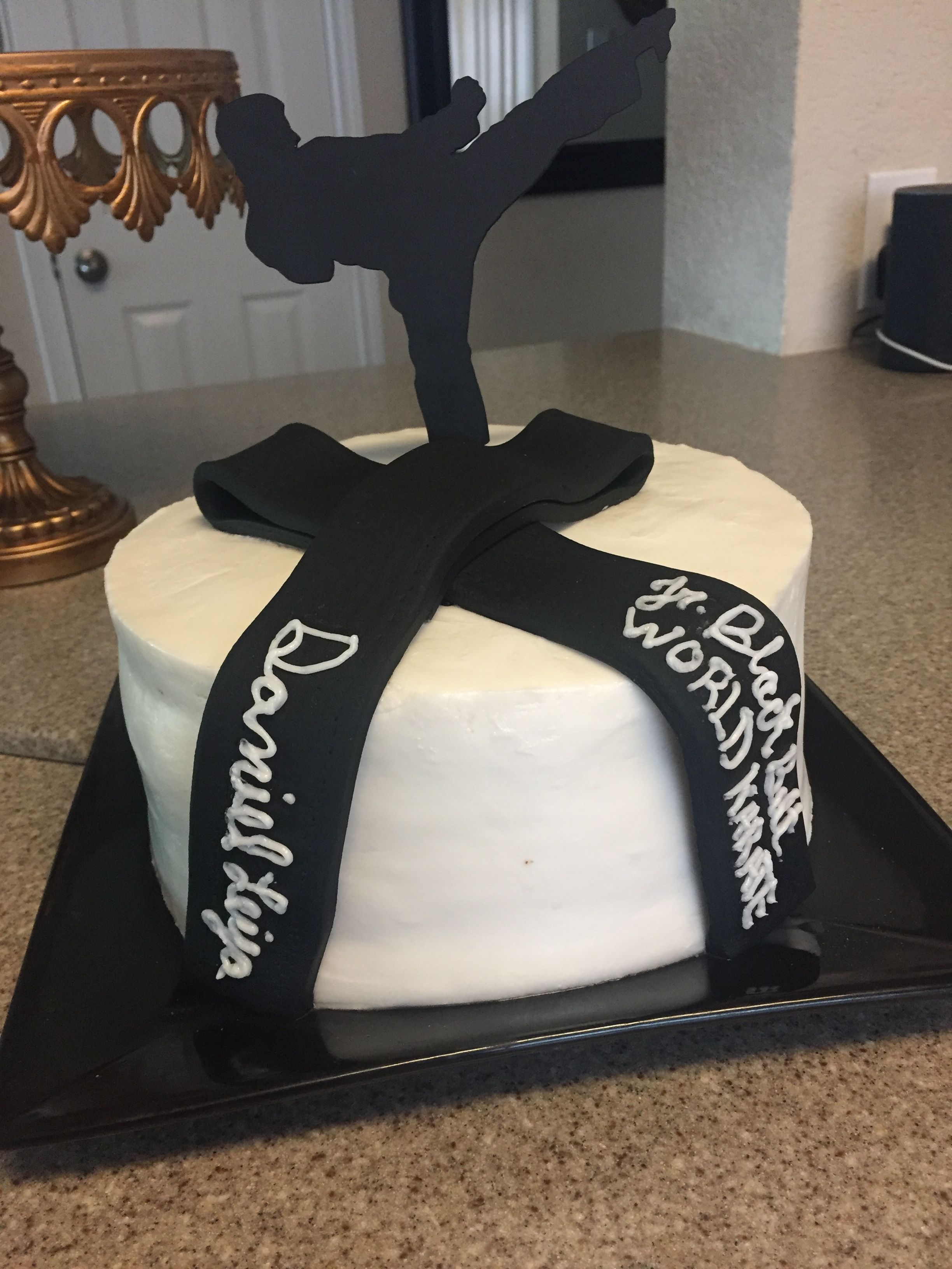 Detail Taekwondo Black Belt Cake Nomer 4