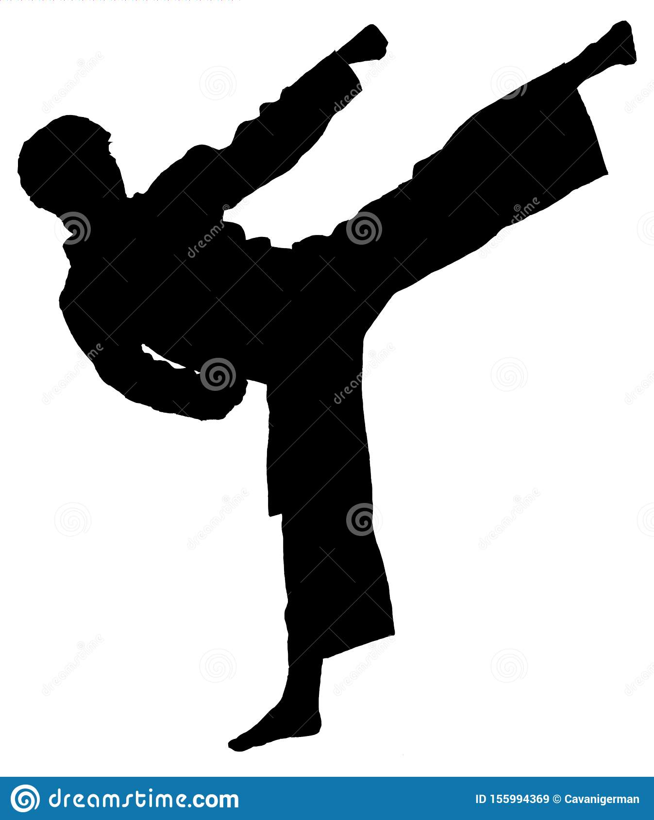 Detail Taekwondo Kick Silhouette Nomer 12