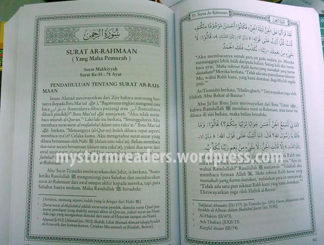 Detail Tafsir Ibnu Katsir Surat Ar Rahman Nomer 12