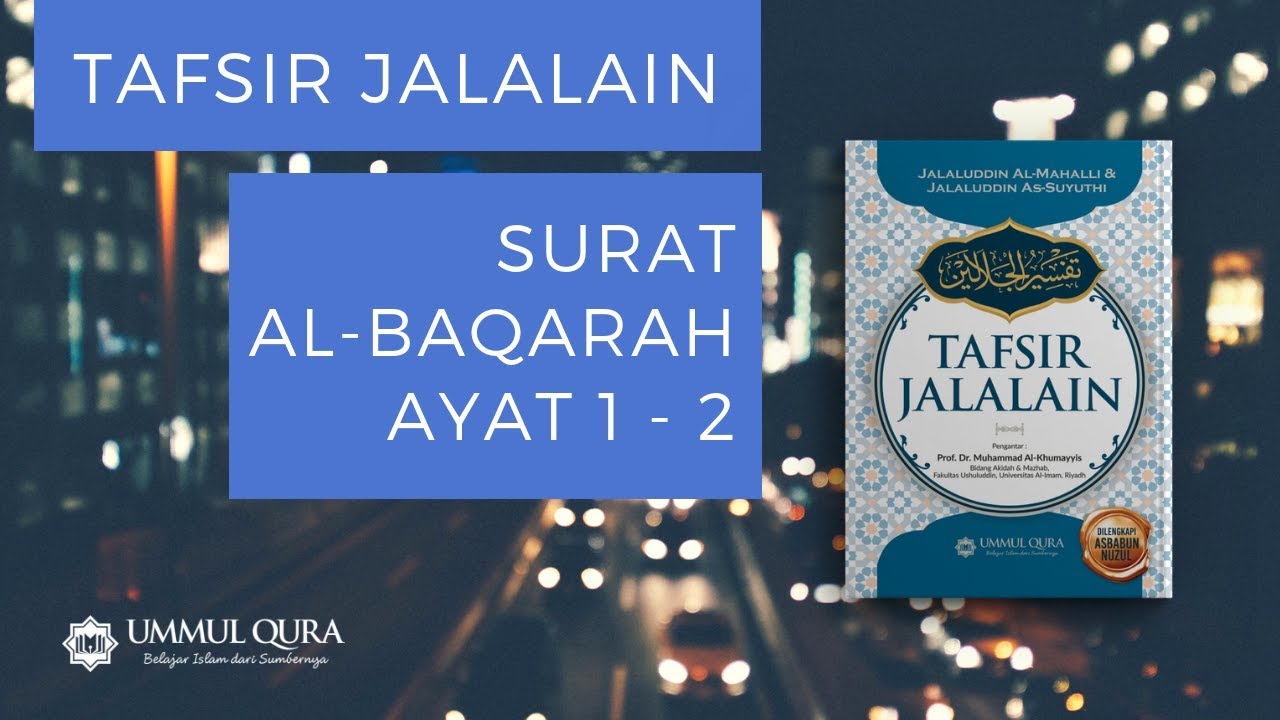 Detail Tafsir Jalalain Surat Al Baqarah Nomer 4