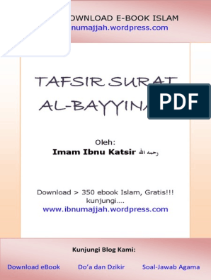 Detail Tafsir Surat Al Bayyinah Nomer 37