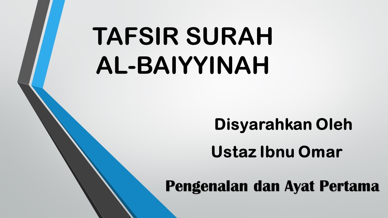 Detail Tafsir Surat Al Bayyinah Ayat 1 8 Nomer 29