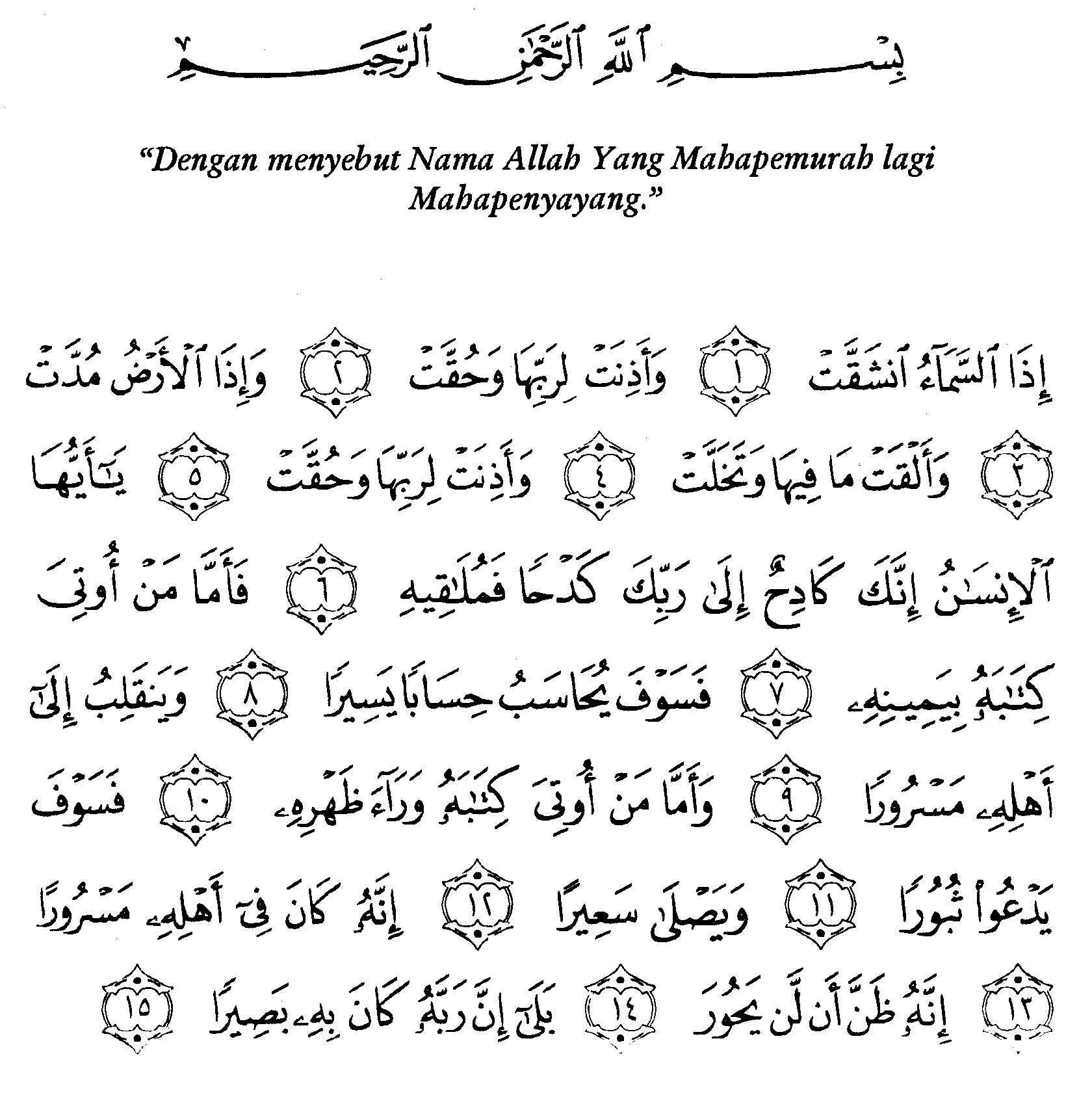 Detail Tafsir Surat Al Insyiqaq Nomer 2