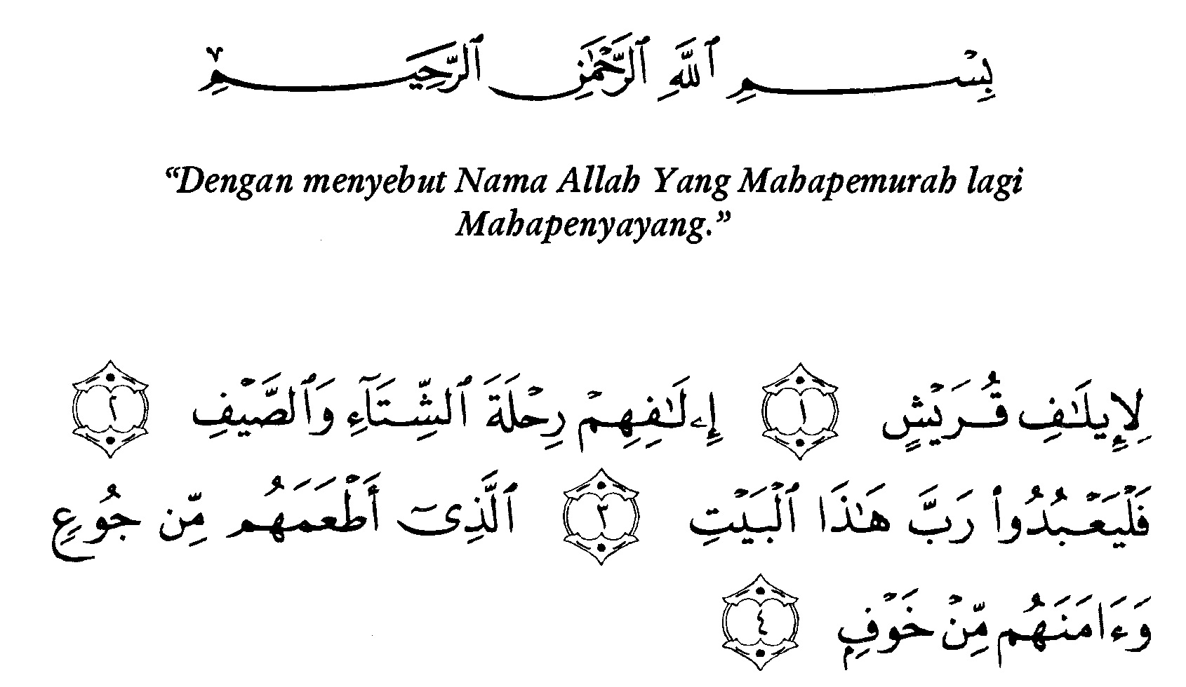 Detail Tafsir Surat Al Quraisy Nomer 4