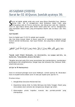 Detail Tafsir Surat As Sajdah Ayat 7 9 Nomer 41