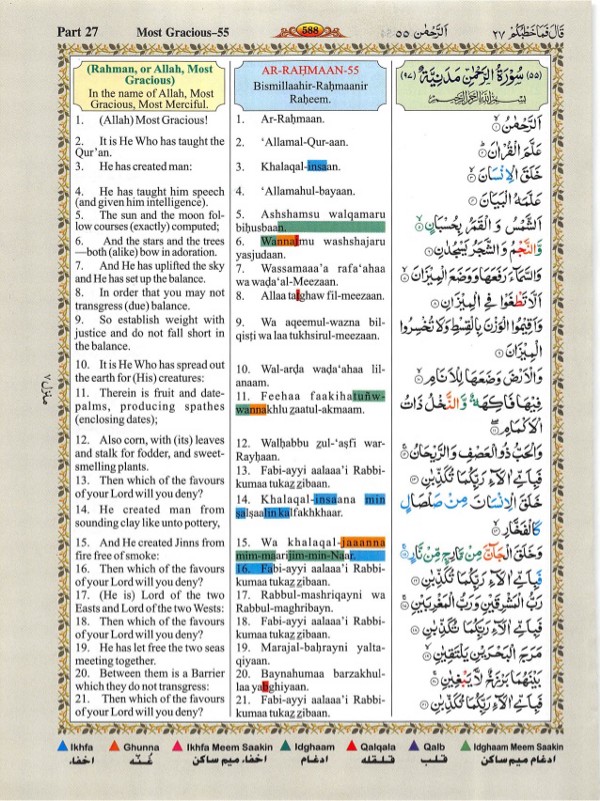 Detail Tajwid Surat Al Balad Nomer 36