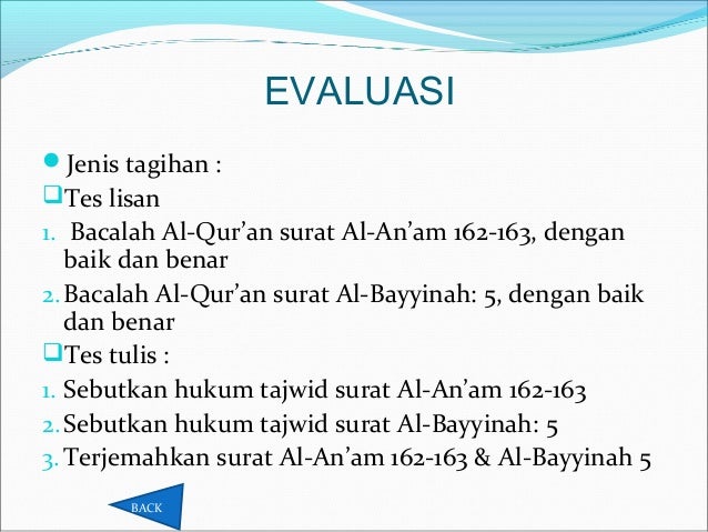 Detail Tajwid Surat Al Bayyinah Nomer 33