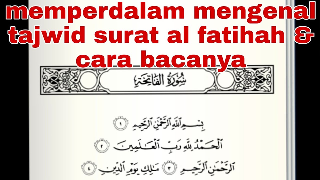 Detail Tajwid Surat Al Fatihah Nomer 44