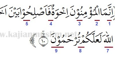 Detail Tajwid Surat Al Hujurat Ayat 11 Dan 12 Nomer 17