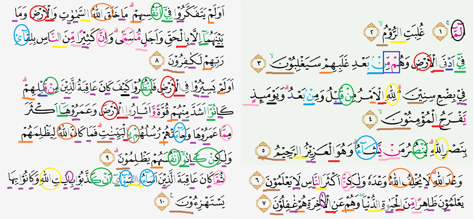 Detail Tajwid Surat Al Imran Ayat 1 20 Nomer 42