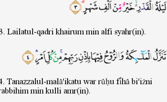 Detail Tajwid Surat Al Qadr Nomer 15