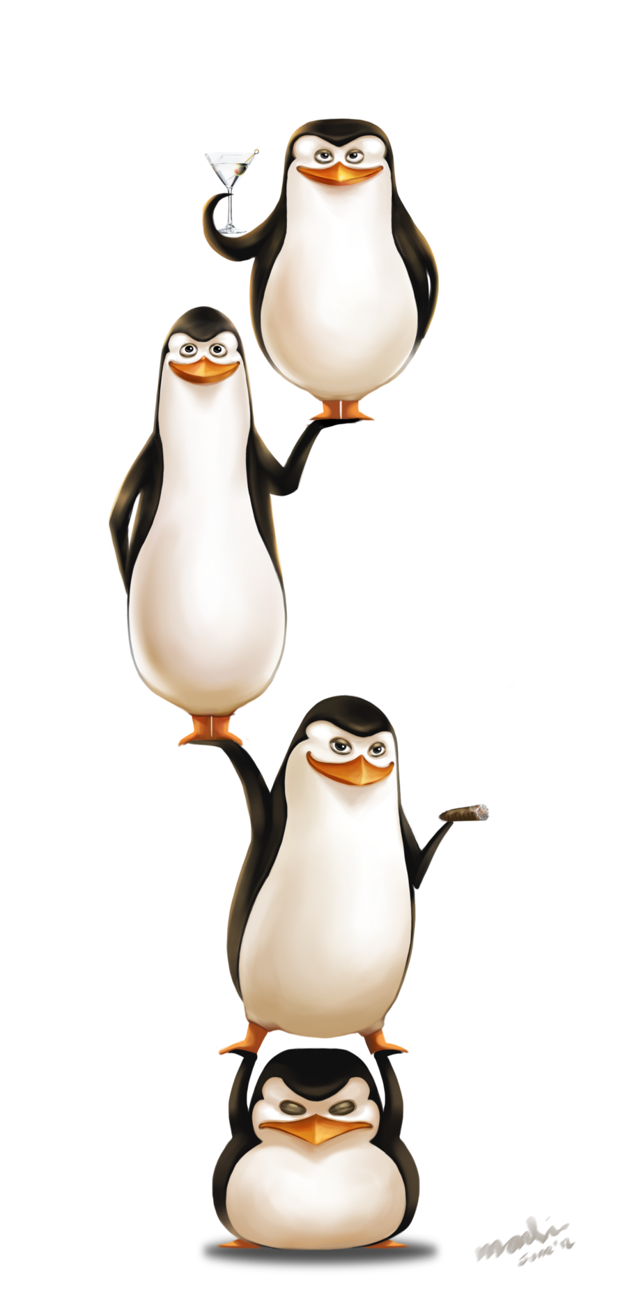 Detail Tall Penguin From Madagascar Nomer 27