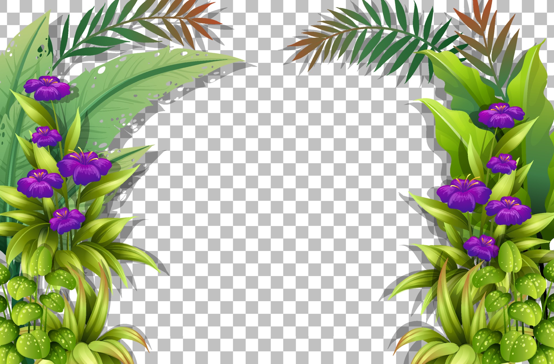Detail Taman Bunga Vector Nomer 16