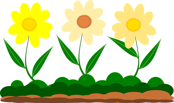 Detail Taman Bunga Vector Nomer 17