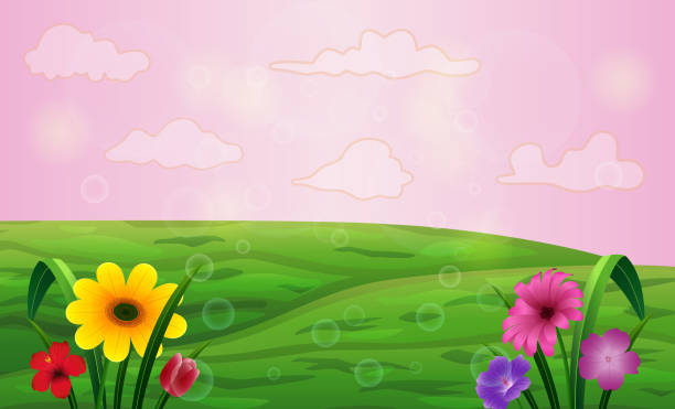 Detail Taman Bunga Vector Nomer 22