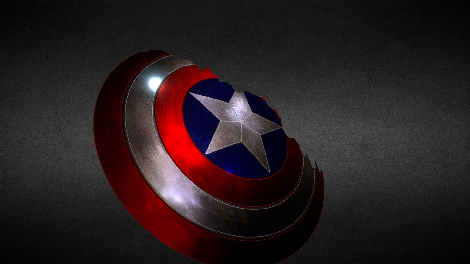 Detail Tameng Captain America 3d Nomer 4