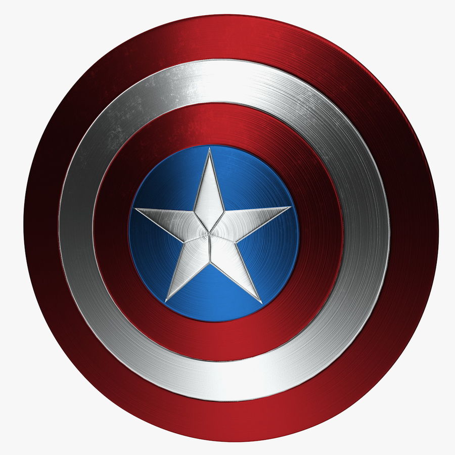 Detail Tameng Captain America 3d Nomer 7