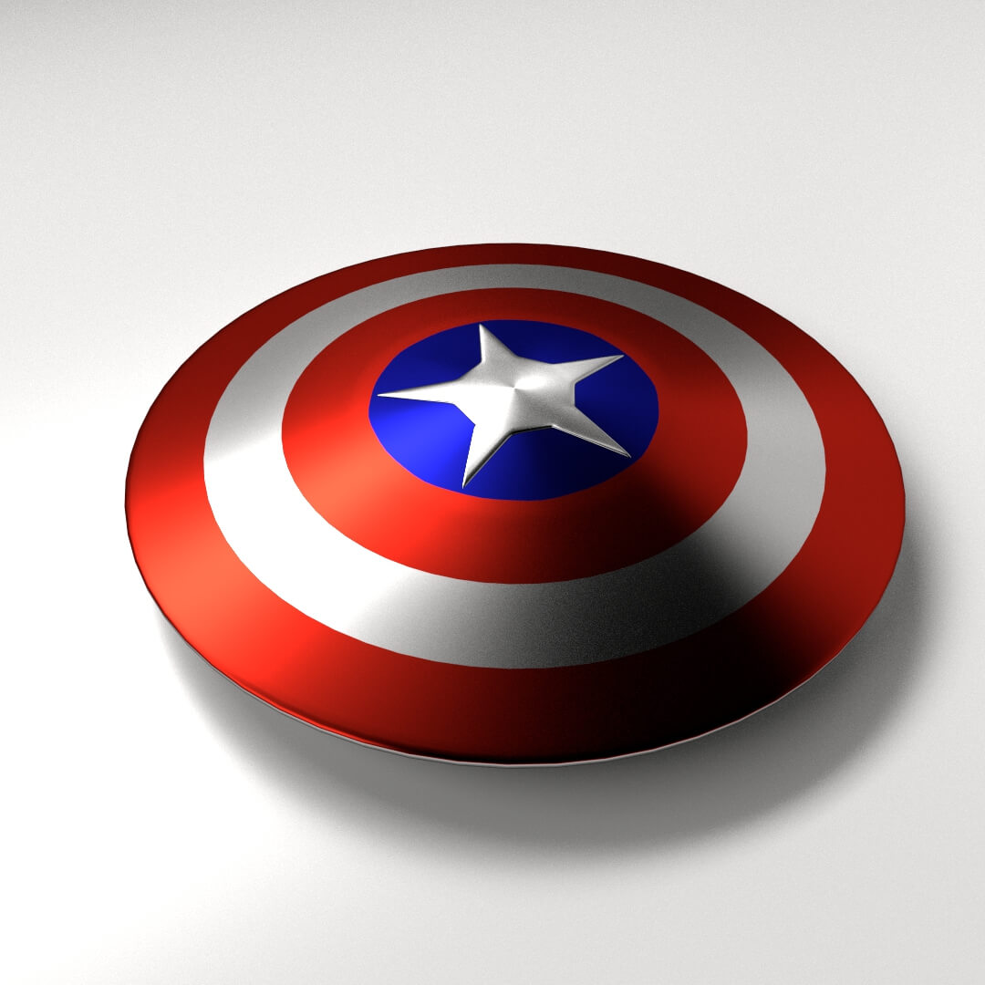 Detail Tameng Captain America 3d Nomer 10