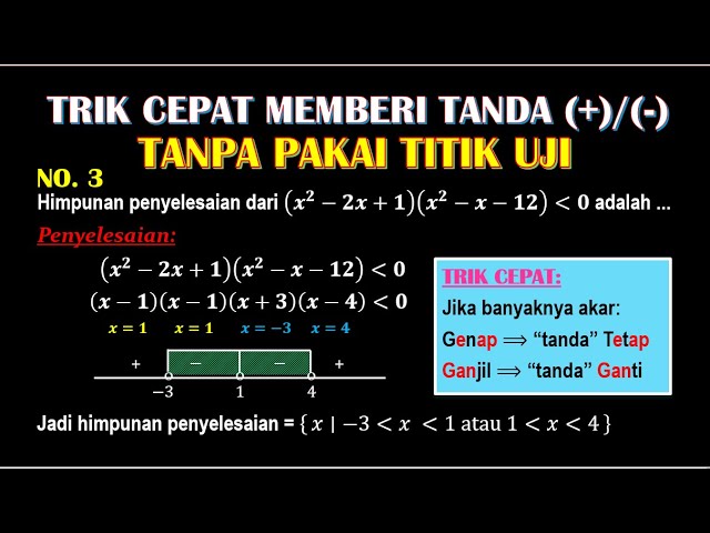 Detail Tanda Positif Dan Negatif Nomer 12