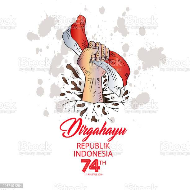 Detail Tangan Memegang Bendera Indonesia Nomer 12