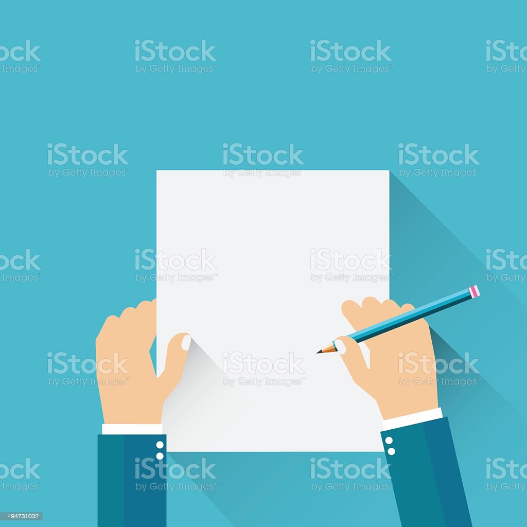 Detail Tangan Menulis Vector Nomer 25