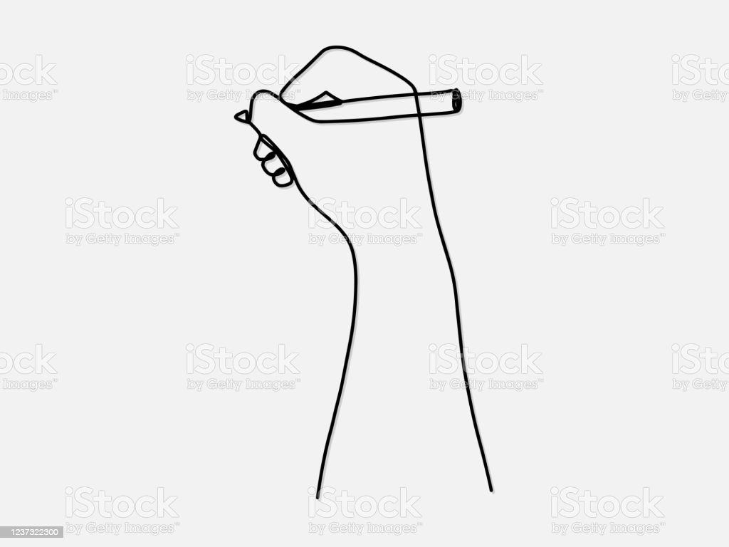 Detail Tangan Menulis Vector Nomer 4