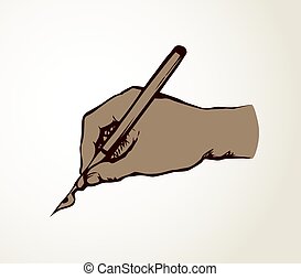 Detail Tangan Menulis Vector Nomer 51
