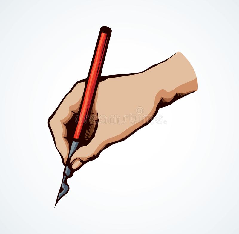 Detail Tangan Menulis Vector Nomer 6