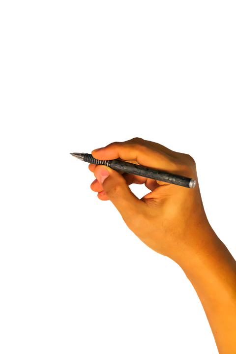 Detail Tangan Menulis Vector Nomer 9
