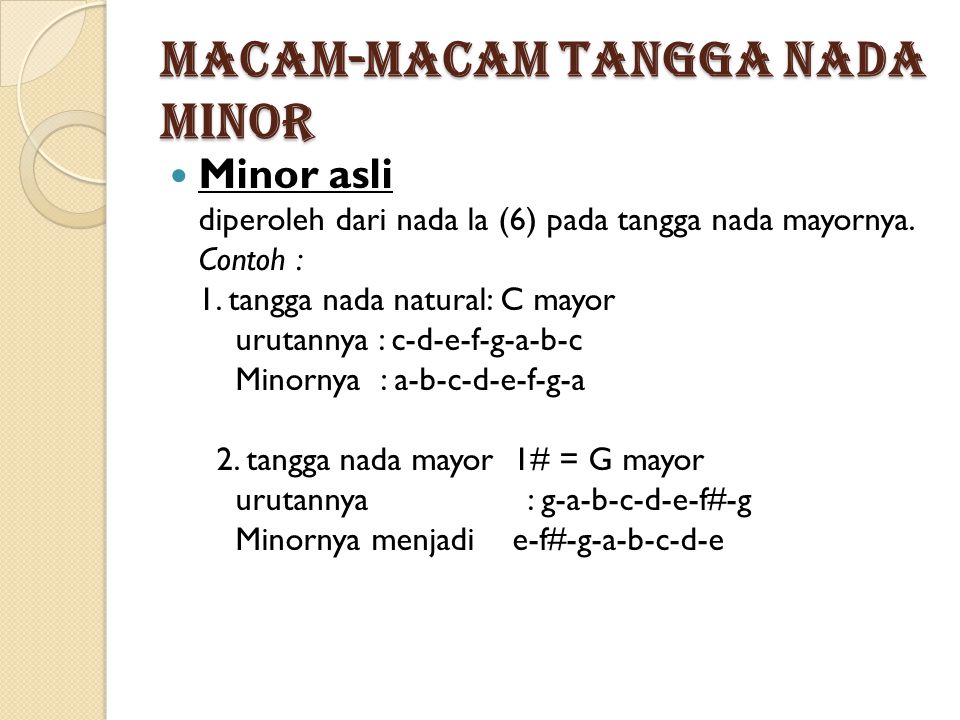 Detail Tangga Nada Natural Yaitu Nomer 42