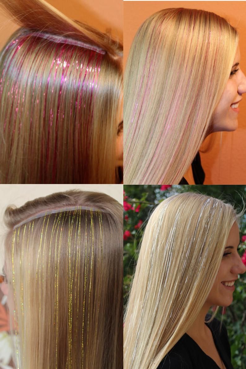 Detail Tape In Hair Tinsel Nomer 16