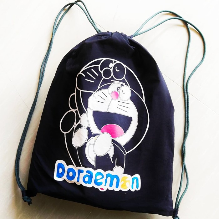 Detail Tas Serut Hitam Bergambar Nomer 24