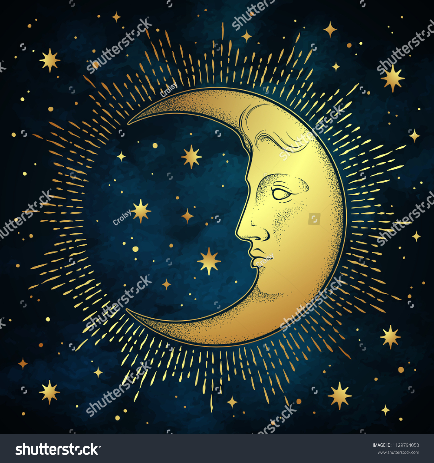 Detail Tato Bulan Sabit Dan Bintang Nomer 24