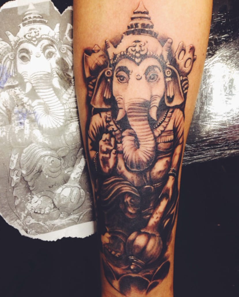 Detail Tato Ganesha Di Lengan Nomer 34