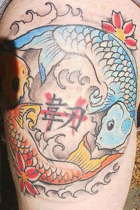 Detail Tato Ikan Koi Yin Yang Nomer 12