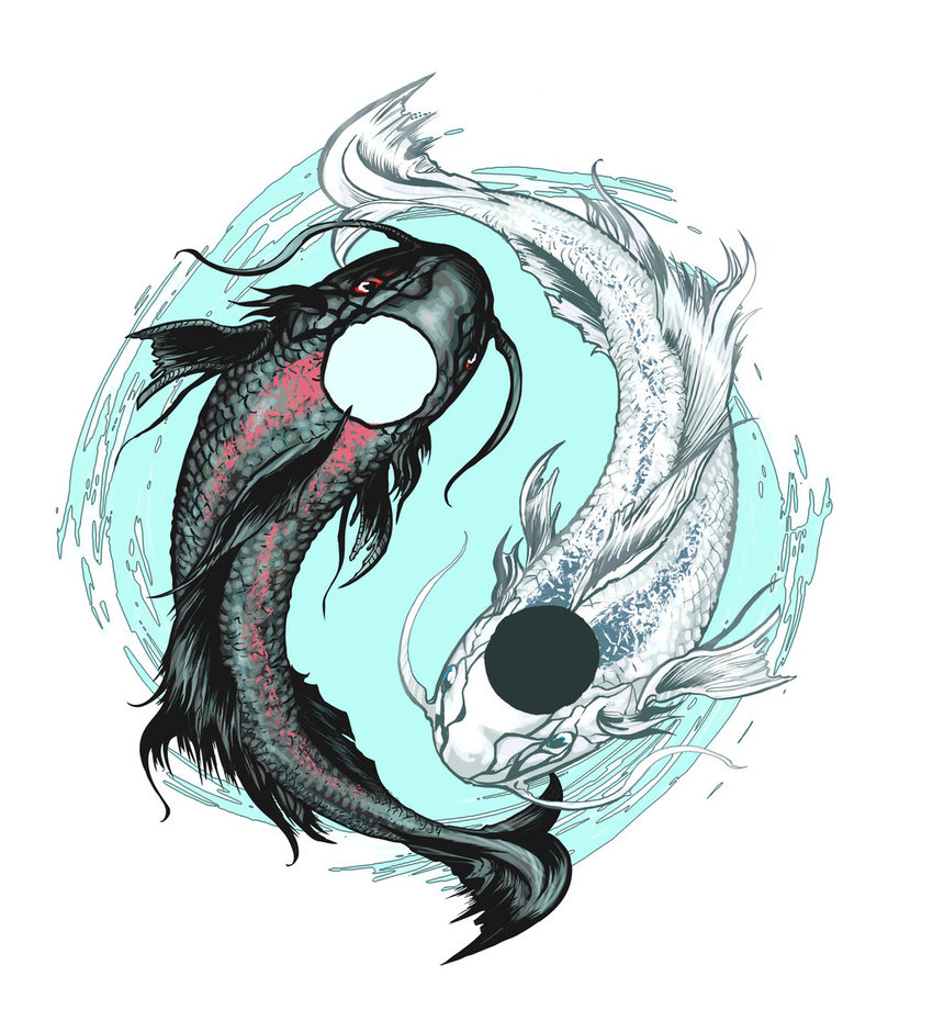 Detail Tato Ikan Koi Yin Yang Nomer 16